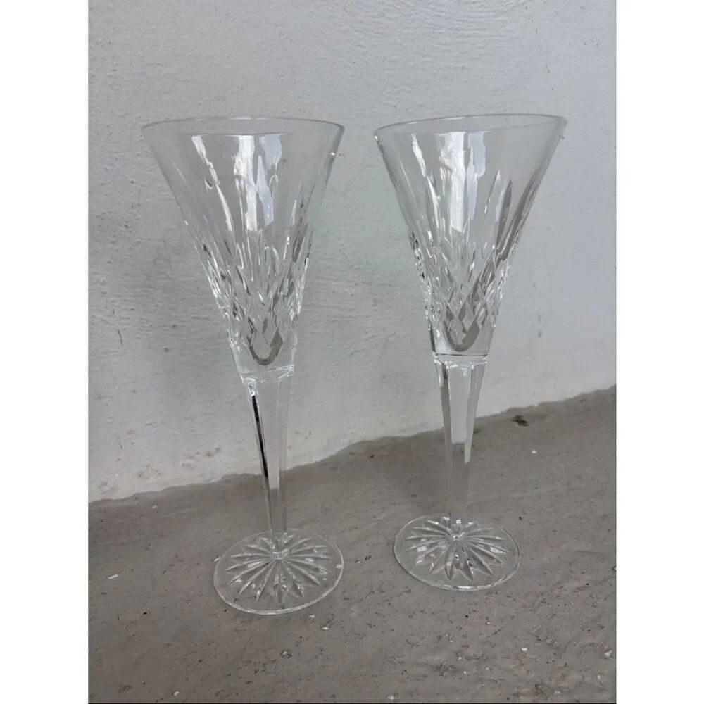 Waterford Lismore toasting champagne flutes